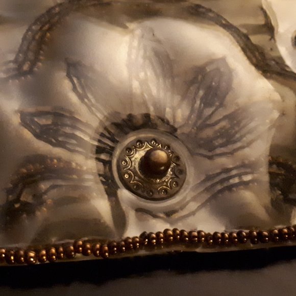 Rare Vintage 1940's Handmade Clear Clutch - Picture 13 of 16